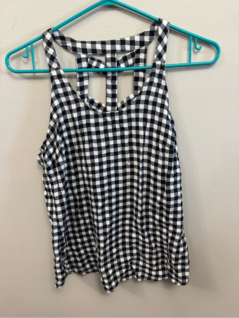 🔥2 for $10🔥Kismet Black & White Gingham Tank Top Women's XS